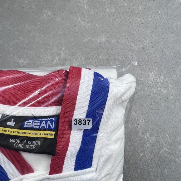 Vintage Buda Bean Sports Jersey Size Large White East Player 90's HIP HOP - Picture 13 of 13